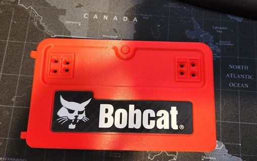 bobcat logo an3drc 1 8 scala slittata sterzare caricatore 3d print model - Mito3D