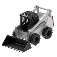 bobcat s850 1 24 scale skidsteer excavator tools model 3d construction 3d print model - Mito3D