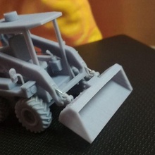 lince derrapagem dirigir carregador gadget robô máquina skidsteer escavadora escala 3d print model - Mito3D