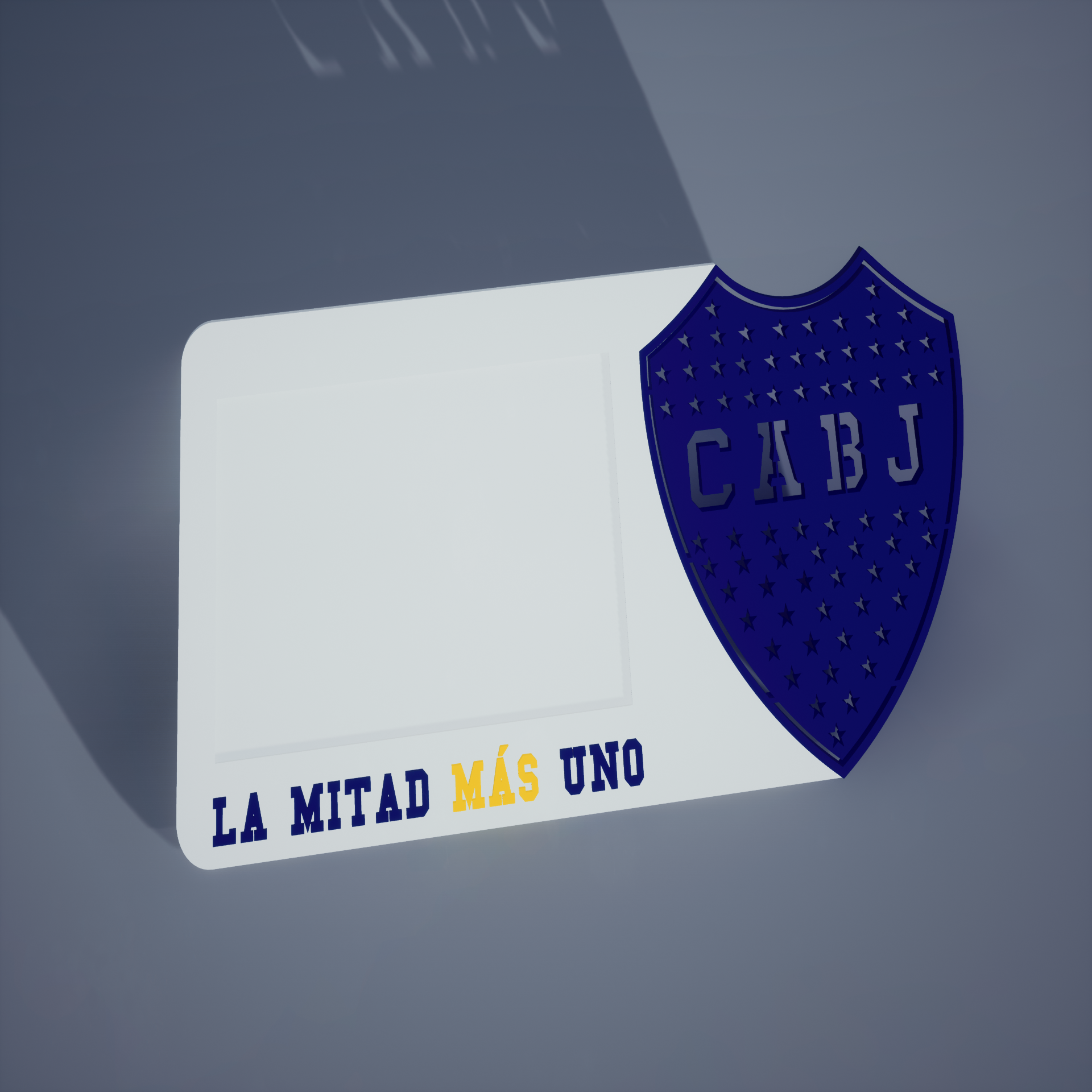boca juniores cartão suporte futebol esporte clube xeneizar 3D print model - Mito3D