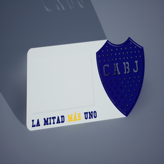 boca juniors tarjeta soporte tarjeta soporte boca juniors boca fútbol deporte club xeneize 3d print model - Mito3D