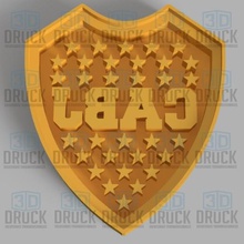 boca juniors cookie cutter home mouth biscuit soccer 3d print model - Mito3D