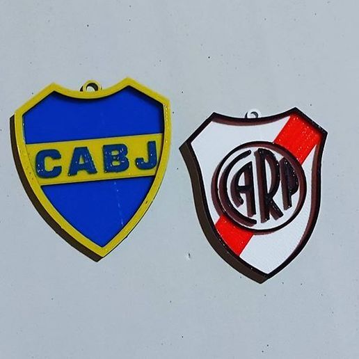 boca juniors river plate keychains jewelry key ring keychain mouth xeneize chicken football soccer argentina 3D print model - Mito3D