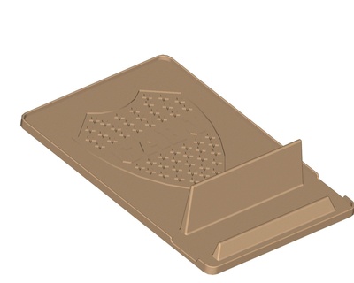 boca juniores escudo célula phone suporte porta celular 3d print model - Mito3D