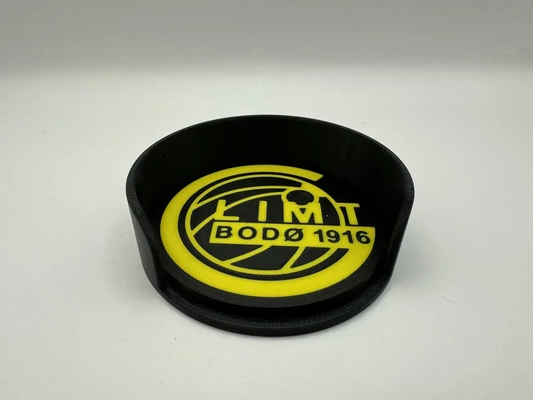 bod glimt coaster & holder art football bodo footbal bodoe bodoeglimt 3d print model - Mito3D