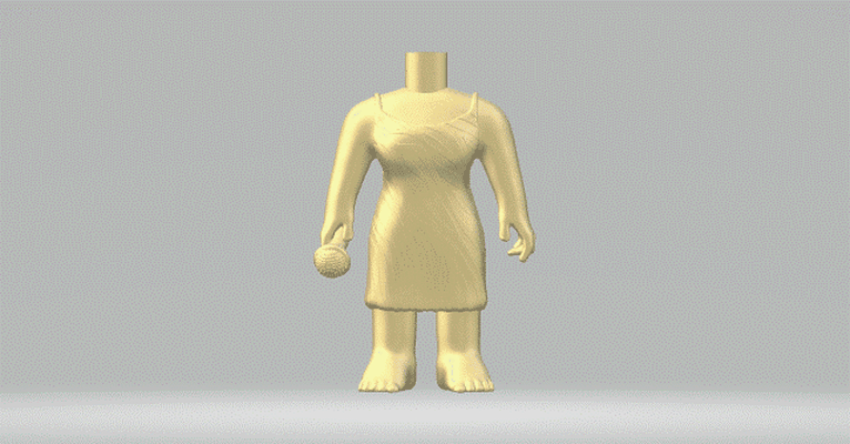 body 074 funko pop woman 3d print model - Mito3D