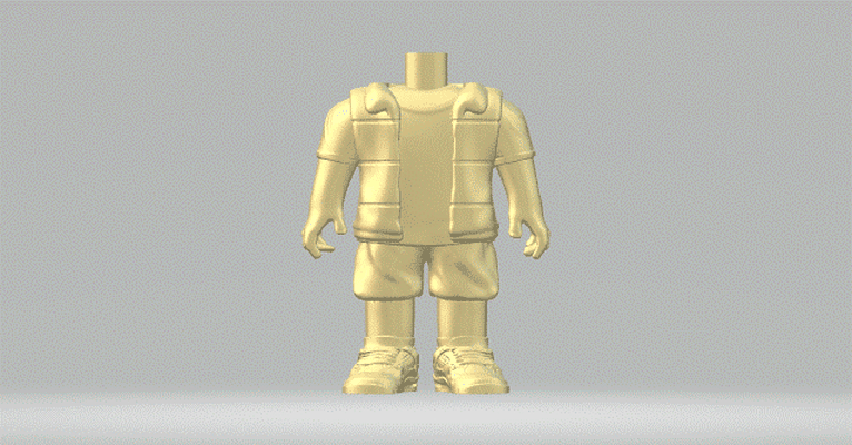 corpo 097 funko pop uomo 3d print model - Mito3D