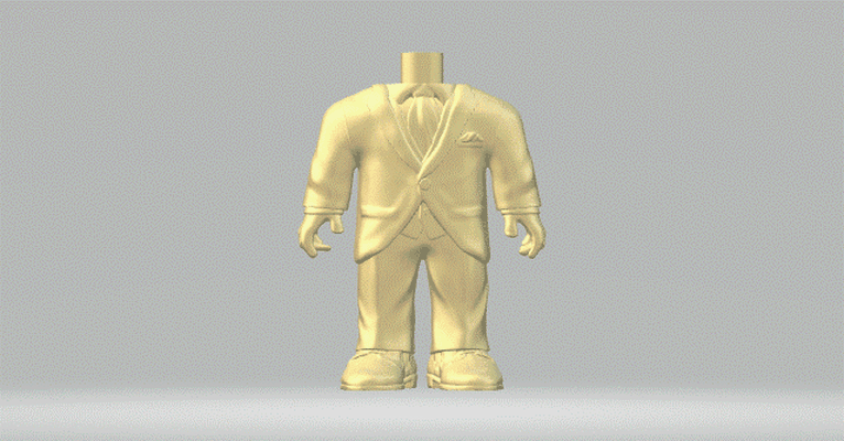 body 099 funko pop man 3d print model - Mito3D