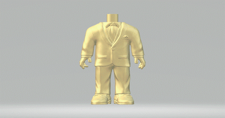 corps 100 funko pop homme 3d print model - Mito3D