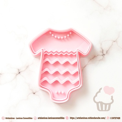 body bebe cookie cutter home cutting seal stamping kitchen pastry shop bakery cookies cart clothing baby shower 3d print model - Mito3D