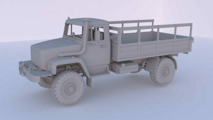 body gaz 3308 sadko game vehicles transport 3d print model - Mito3D