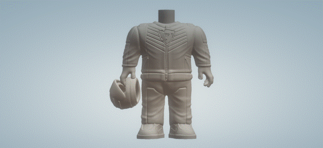 body men 052 3d print model - Mito3D