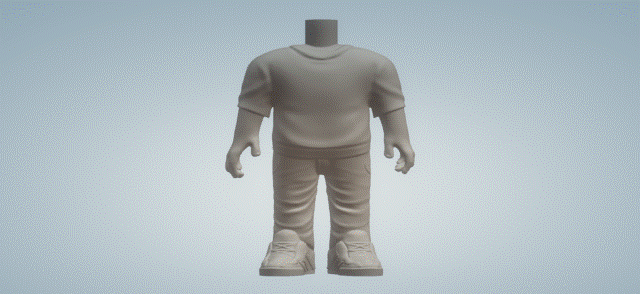 body men 058 3d print model - Mito3D