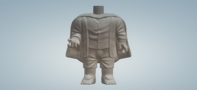body men 061 3d print model - Mito3D