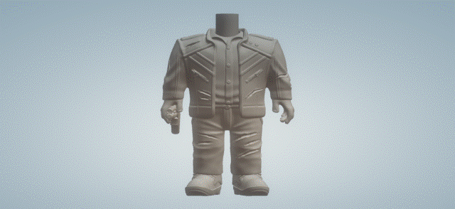 cuerpo hombres 062 3d print model - Mito3D