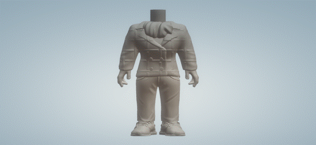 corps Hommes 069 3d print model - Mito3D