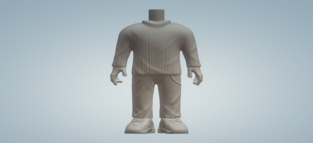 body men 071 3d print model - Mito3D