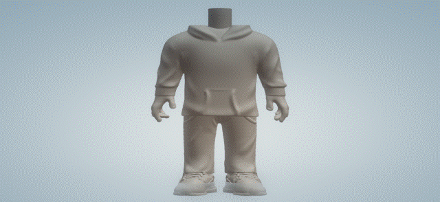 body men 076 3d print model - Mito3D