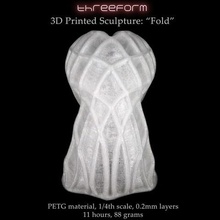 Körper-Skulptur zu Falten Kunst yoga bodyscan threeform bodyart 3d print model - Mito3D