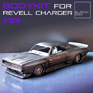 bodykit charger 68 revell 1-25th modelkit tamiya diecast muscle car tuning tuned hotwheels amt racing mustang custom 3d print model - Mito3D
