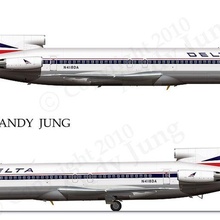 Boeing 727 200 1 100 3d print model - Mito3D