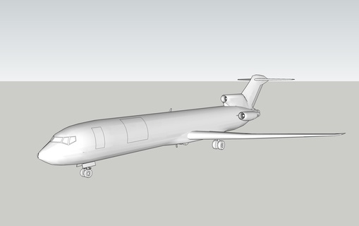 boeing 727 kommerziell Flugzeug 1 200 Spiel 737 747 planen frei Airbus 320 3d print model - Mito3D