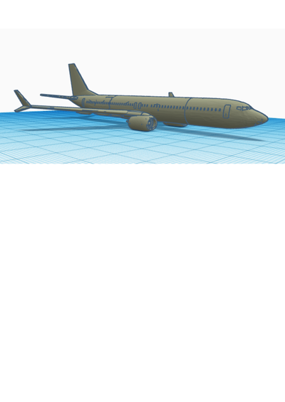 boeing 737 max 10 architektur 3d print model - Mito3D