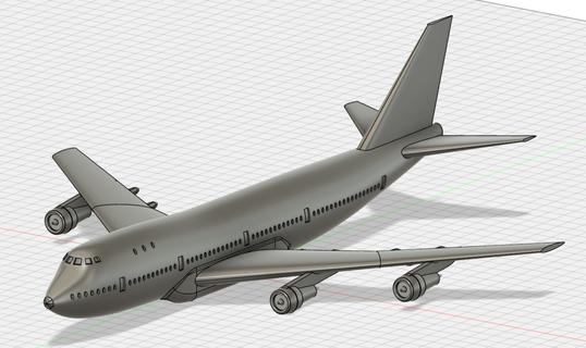 boeing 747 100 737 777 Verkehrsflugzeug Flugzeug b747 Jet Jumbo Fahrzeuge Transport 3d print model - Mito3D