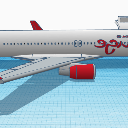 boeing 767 aria Canada rouge 3D print model - Mito3D