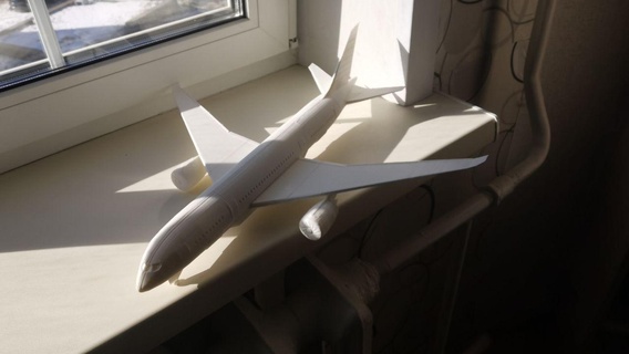 boeing 787 aereo grande originale copia statuetta 3d print model - Mito3D