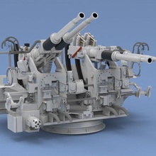 bofors 40 mm cuadruplicar 3d print model - Mito3D