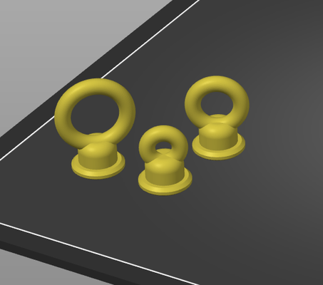 bogg bag rings bits 3d print model - Mito3D