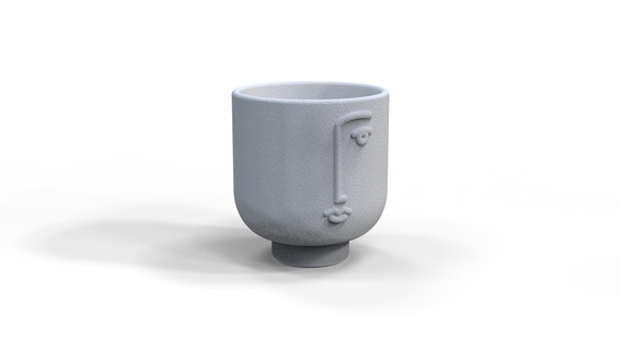 boho astratto vaso viso bellezza cucina arredamento soggiorno 3d print model - Mito3D