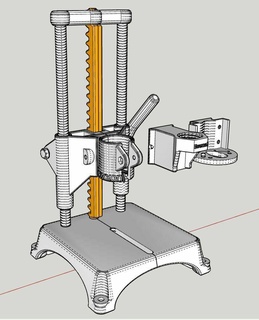 bohrst nder f r proxxon oder dremel o hnl bohrstaender drill stand tool gadget 3d print model - Mito3D