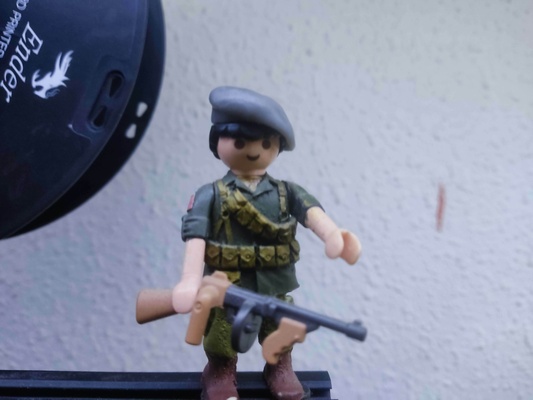 berretto militar guardia civil mosso compatible playmobil civile gr 3d diorama compatibile 3d print model - Mito3D