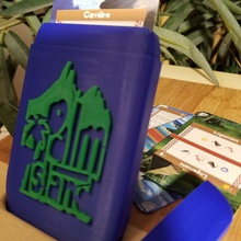 boite de transport l'île palm island mallette jeu paume la main boîte 3d print model - Mito3D