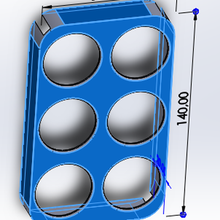 Boite yumurtalar Kutu buzdolabı mutfak yemek 3d print model - Mito3D