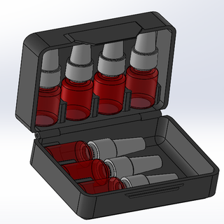 boitier caja liquid hogar casa organización 3d print model - Mito3D