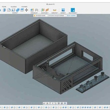 Boitier Schleier Box RPI Null + 4 führt Taste 3d print model - Mito3D