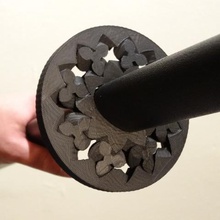 bokken cuscinetto tsuba moda accessori haiku ingranaggio 3d print model - Mito3D