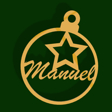 bola arbol Navidad estrela Manuel 3d print model - Mito3D