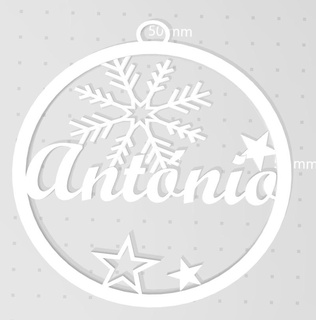 bola natal antonio Navidad 3d print model - Mito3D