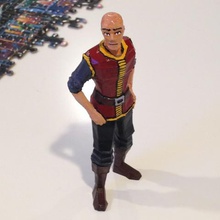 audaz aventurero art de la junta juego mesa no molestar figura héroe hombre en miniatura modelo persona pirata gente 3d print model - Mito3D