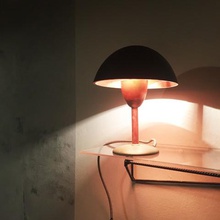 bolete lámpara de la mesita casa lectura luz vintage moda edad retro 3d print model - Mito3D