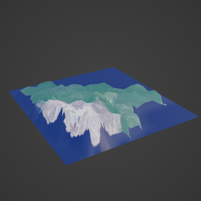 bolivia map geographical terrain world earth city town topography cartography mountain island landscape satellite atlas nation country global 3d print model - Mito3D
