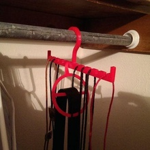 bolo tie hanger customizer openscad string western organization 3d print model - Mito3D