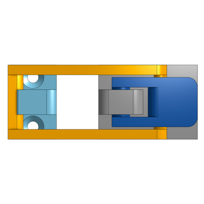 tornillo palanca bloquear puerta 3d print model - Mito3D