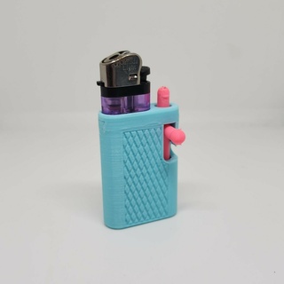 bolt action fidget toy lighter holder spring fun 3d print model - Mito3D