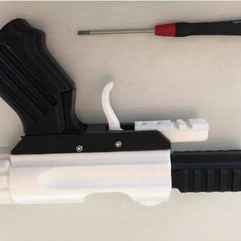 bolt action pistol prop oyun silah kopya 3D print model - Mito3D