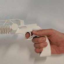 cıvata tabanca oyun tatar yayı oyuncak destek basılı ilkbahar proje stl tasarım 3d print model - Mito3D